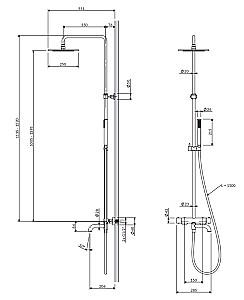Set de duș Omnires Y White Y1234WM