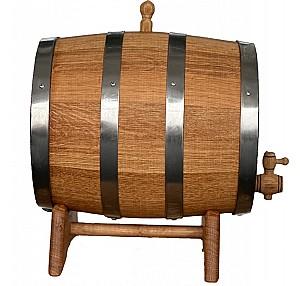 Butoi din lemn Carpat Stejar Carpatin 15l (3D design de viță de vie)