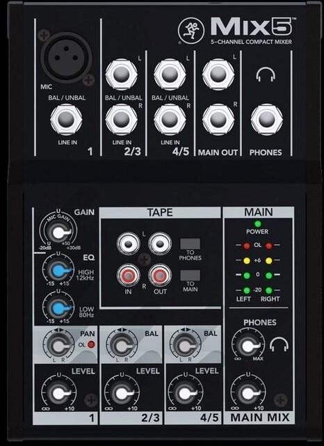 Mixer analogic Mackie Mix5