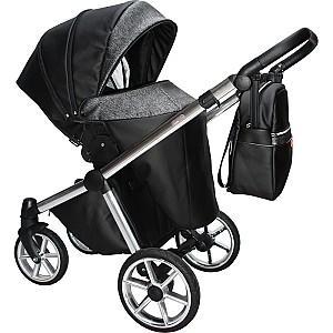 Carucior 2 in 1 Sojan Azurro (2010504) Negru/Gri Inchis