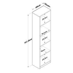 Etajera Trendy HC111 2638 Antracit (Gri)
