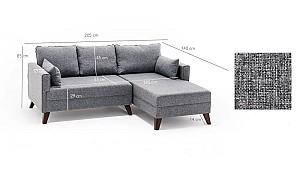 Canapea coltar Trendy Bella Dreapta 2 Gri