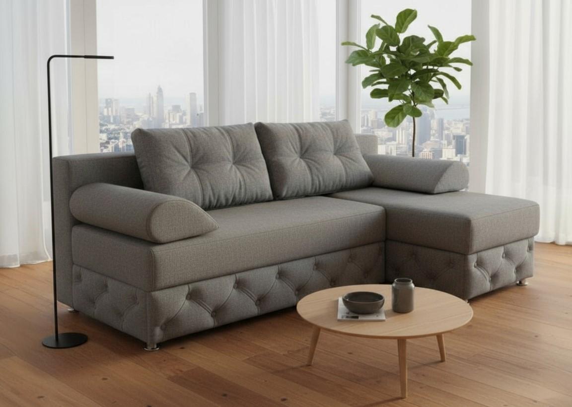 Canapea coltar Elegant Style C2 Gri