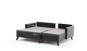 Canapea coltar Trendy Bella Mini Dreapta Antracit (Gri)