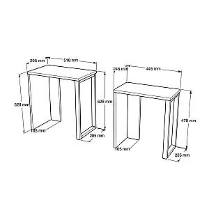 Masuta de cafea, reviste Trendy ON7-W Alb
