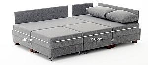 Canapea coltar Trendy Fly Stanga Rosu Claret