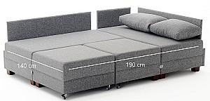 Canapea coltar Trendy Fly Left Antracit (Gri)