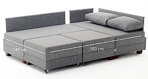 Canapea coltar Trendy Fly Stanga Albastru