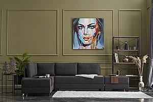 Canapea coltar Trendy Fly Left Antracit (Gri)