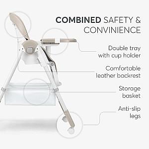 Scaun reglabil pe inaltime de masa Kikka Boo Spicy + Beige