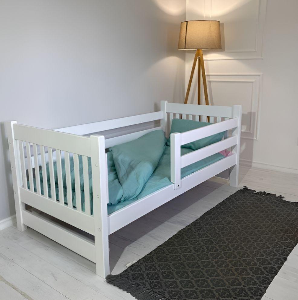 Pat copii Goydalka TADDY fără sertar (1B68-1) Alb 200x90cm