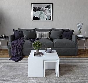 Masuta de cafea, reviste Trendy Ortanca Alb