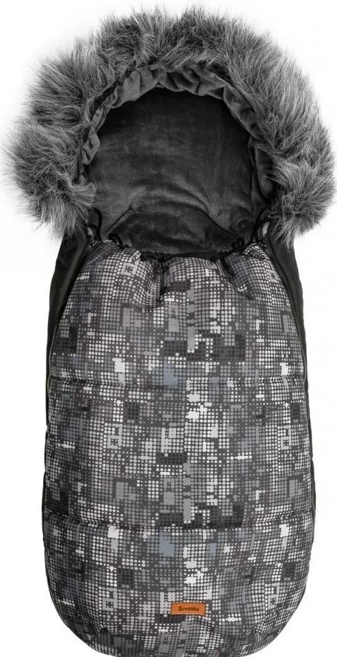 Husa de iarna pentru carucioare Sensillo Graphite Dots