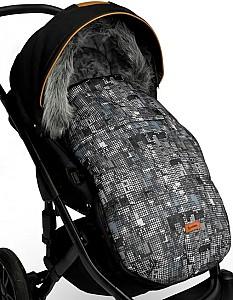 Husa de iarna pentru carucioare Sensillo Graphite Dots