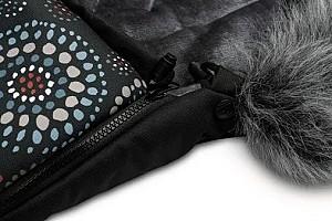 Husa de iarna pentru carucioare Sensillo Rosettes Black