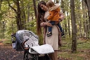 Husa de iarna pentru carucioare Sensillo Rosettes Black