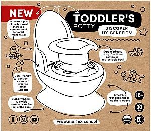 Oala copii Maltex Toddlers Potty White White
