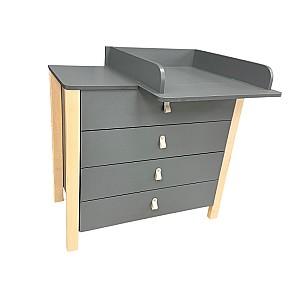 Comoda copii Eucalyptus Karol Plus (DSK-KP04)  Grafit/Natural