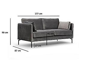 Canapea Trendy Sino 2 Gri