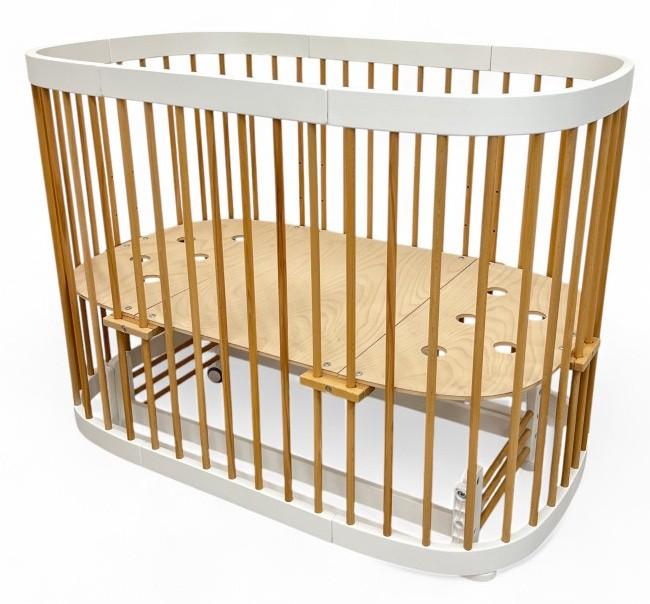 Patut copii Eucalyptus Napoli Plus Universal (DS-N141) Alb/Natural