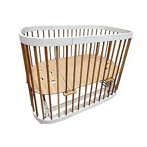 Patut copii Eucalyptus Napoli Plus Universal (DS-N141) Alb/Natural