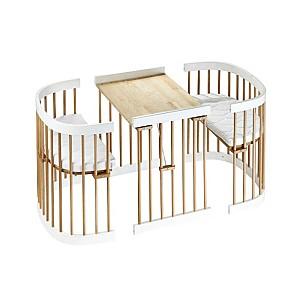 Patut copii Eucalyptus Napoli Plus Universal (DS-N141) Alb/Natural