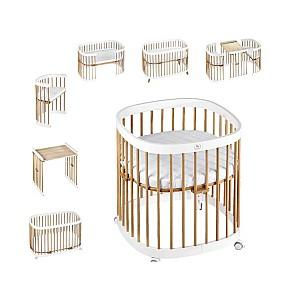 Patut copii Eucalyptus Napoli Plus Universal (DS-N141) Alb/Natural