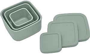 Set de recipiente alimentare Kikka Boo Platinum Silicone Sage Mint