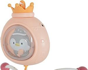 Carusel pentru patuc Moni Penguin Pink