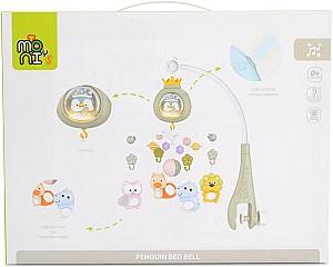 Carusel pentru patuc Moni Penguin Pink