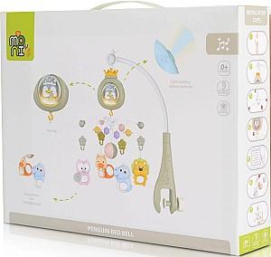 Carusel pentru patuc Moni Penguin Blue