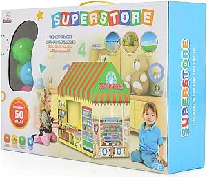 Cort pentru copii Moni Supermarket cu 50 bile Multicolor