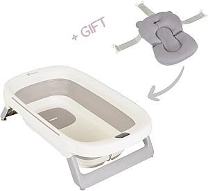 Cada pentru bebelusi Moni Morea 81 cm Grey + Cadou pernuța