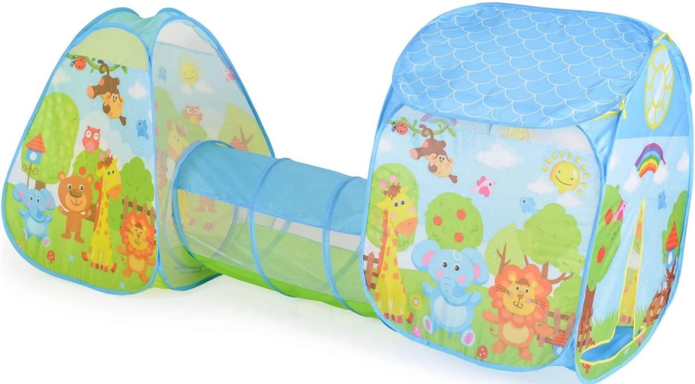 Cort pentru copii Moni Zoo 3 in 1 Blue