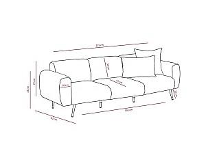 Canapea Trendy Parte laterala Gri deschis