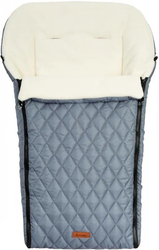 Husa de iarna pentru carucioare Sensillo Quilted Polar Romper Graphite