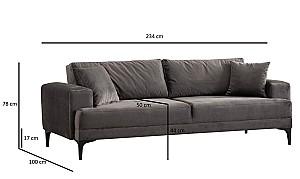 Canapea Trendy Astana 3 Antracit (Gri)