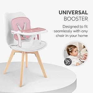 Scaun de masa simplu Kikka Boo Chewy Pink