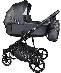 Carucior 3 in 1 Sojan Sibex Extra Piele (2010401) Negru