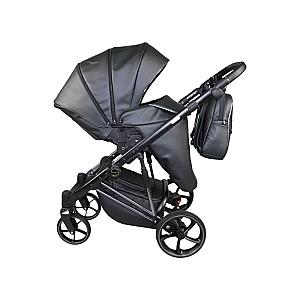 Carucior 3 in 1 Sojan Sibex Extra Piele (2010401) Negru
