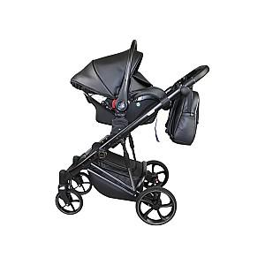 Carucior 3 in 1 Sojan Sibex Extra Piele (2010401) Negru