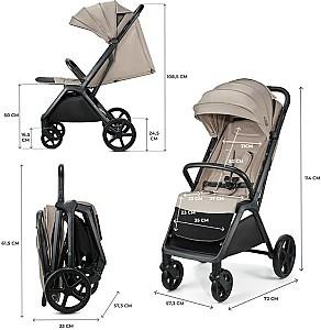 Carucior de plimbare KinderKraft Loom Linen Beige (KSLOOM00BEG0000)