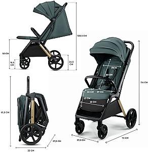 Carucior de plimbare KinderKraft Loom Jade Green (KSLOOM00GRE0000)