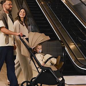 Carucior de plimbare KinderKraft Loom Linen Beige (KSLOOM00BEG0000)