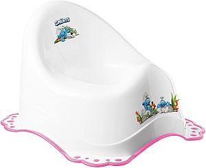 Oala copii Maltex The Smurfs White Pink