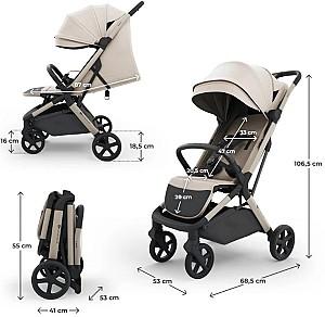 Carucior de plimbare KinderKraft Nubi 3 Sand Beige (KSNUBI03BEG0000)