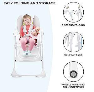 Scaun de masa simplu KinderKraft Yummy Multicolored (KKKYUMMMUL0000)