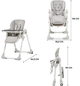 Scaun de masa simplu KinderKraft Yummy Gray (KKKYUMMGRY0000)
