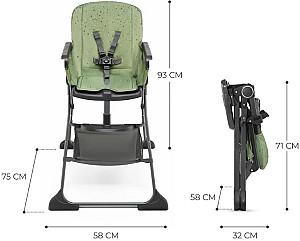 Scaun de masa simplu KinderKraft KHFOLD00GRE0000 FOLDEE Green