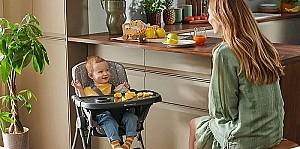 Scaun de masa simplu KinderKraft KHFOLD00GRY0000 FOLDEE Grey